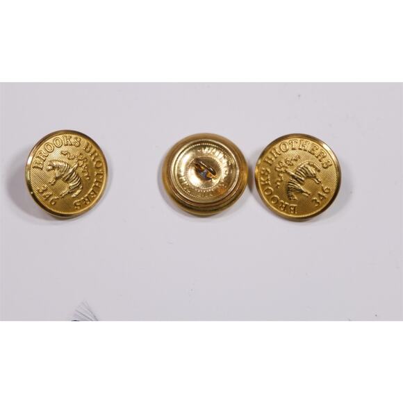 Brooks Brothers Logo Gold Brass Buttons for Blazer by Waterbury 11 Piece - Picture 4 of 4